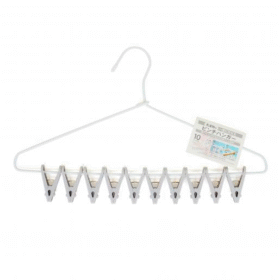 KOKOUBO- Mắc treo áo kèm 10 kẹp áo màu trắng