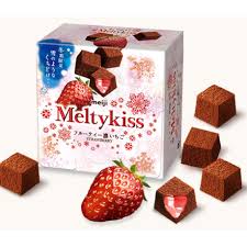 Socola tươi Meltykiss Meiji vị dâu hộp 52g