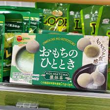 kẹo mochi vị trà xanh đậm hiệu Bourbon